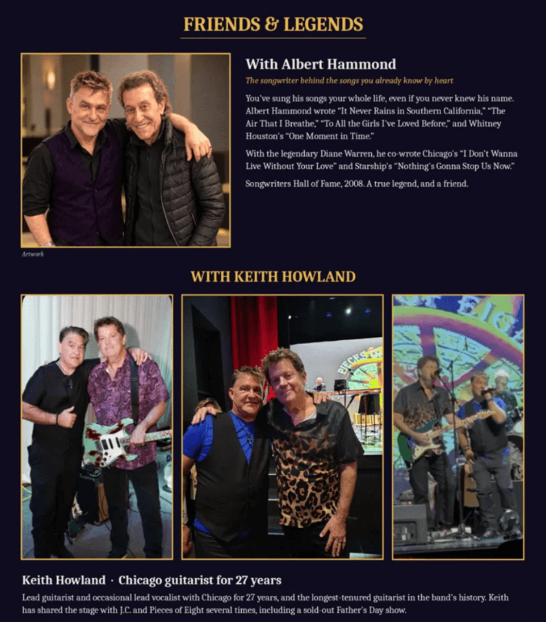 Friends and Legends: J.C. Grigg with Albert Hammond and Keith Howland