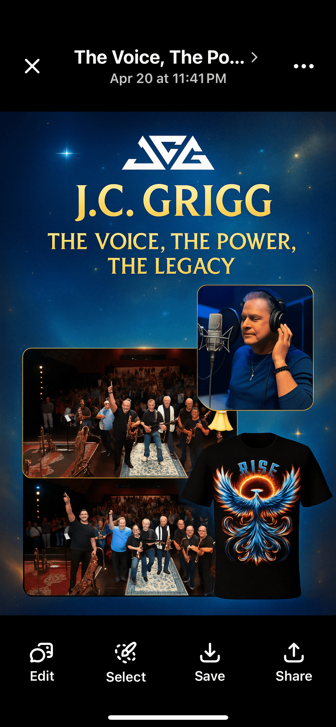 J.C. Grigg β The Voice, The Power, The Legacy