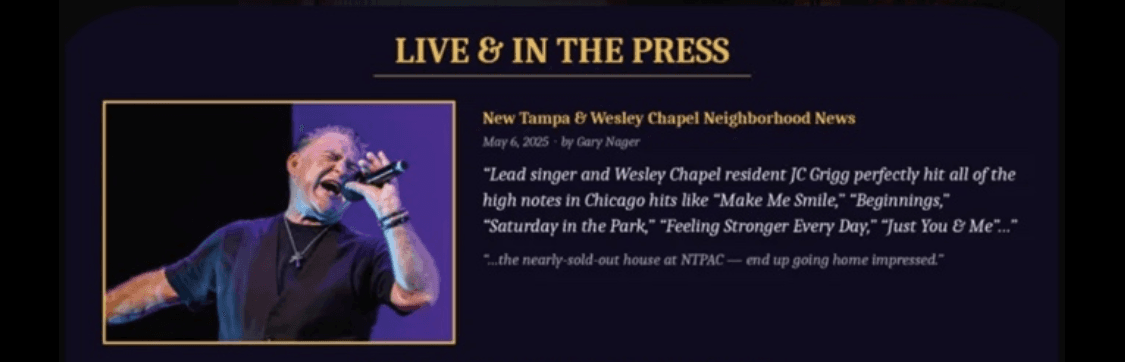 Live and in the press: New Tampa & Wesley Chapel Neighborhood News review of Pieces of Eight