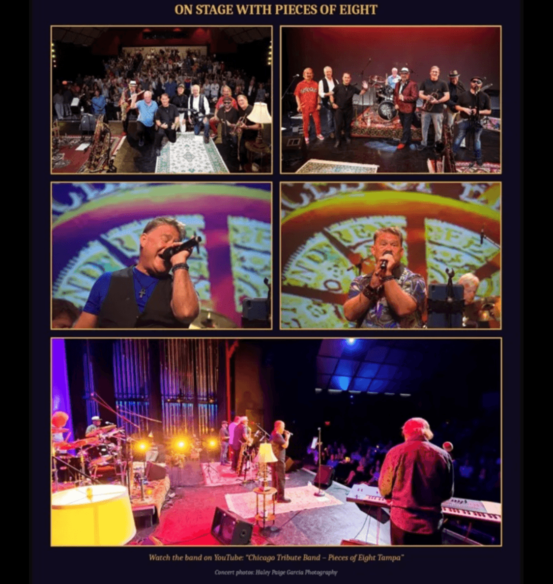 On stage with Pieces of Eight at the New Tampa Performing Arts Center