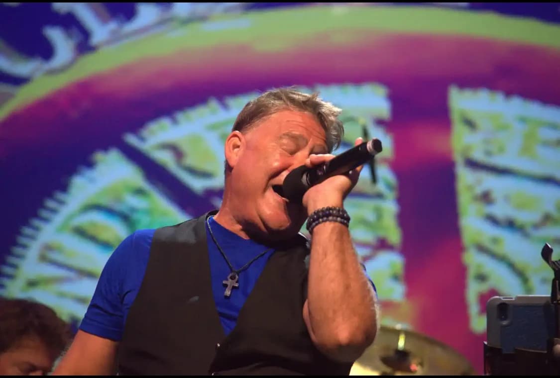 JC Grigg singing with Pieces of Eight, joy as a weapon
